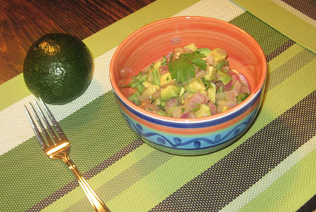 Avocado and tomato salad