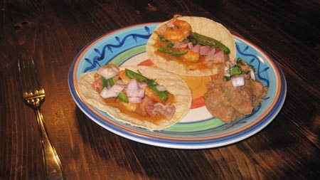 Mexican Tacos with Shrimp