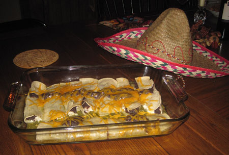 black beans enchiladas picture